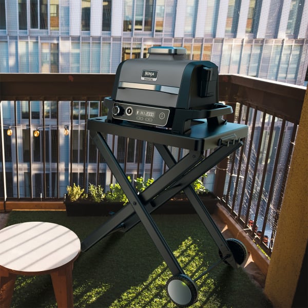 Ninja Woodfire Electric BBQ Grill Stand Cover Bundle ninjaGB